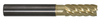 Promax 6 Flute Variable Helix ZrN Coated Single End Mill, 5/8" Size & Shank Dia., 2-1/4" Length of Cut, 3-5/8" Reach, .600" Neck Dia., 6" Overall Length