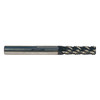 PROMAX Tools 4 Flute Solid Carbide nACRo Coated Roughing End Mill, 1/4" Size & Shank Diameter, 3/4" Length of Cut, 0.045" Corner Radius, 2-1/2" Overall Length