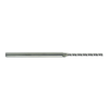 Rushmore USA 3 Flute Long Solid Carbide Uncoated Miniature Square End Mill, .020" Size, .250" (12x) Flute Length