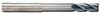 Rushmore USA 2 Flute Long Reach Undercut Shank Single End Mill, 3/16" Size & Shank Diameter, 1" Length of Cut, 1-5/8" Neck Length, 4" Overall Length