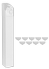 Terra Carbide 5/8" Shank Turning Holder Set with 10 Inserts, I.C. 1/4" - CTAPR10-2B SET-A