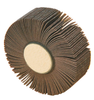 Precise Aluminum Oxide Abrasive Mounted Flap Wheel, 3" Diameter, 2" Face Width, 120 Grit