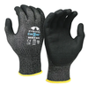 Pyramex Corxcel™ HPPE Liner Micro-Foam Nitrile Black Gloves - Medium (8) Size - GL603C5M