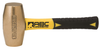 ABC Hammers 8" Fiberglass Handle, Brass Drilling Hammer, 1-7/8" Face Diameter, 5 lbs. Head Weight, 10" OAL - ABC5BFS