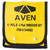 Aven E-Z Pik Precision Tweezers Set 18480EZF, 6 Pieces - 90-990-3