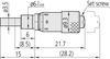 Mitutoyo Micrometer Head, Ultra-Small, 0.25-0" - 148-210