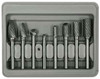 Astro Pneumatic 8pc. Double Cut Carbide Rotary Burr Set in Blow Molded Case - AO2181