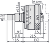 Mitutoyo Micrometer Head, Large Thimble Type, 0-0.25" - 148-355