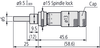 Mitutoyo Micrometer Head, Zero-Adjustable Thimble, 0-0.5" - 148-505