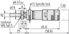 Mitutoyo Micrometer Head, Zero-Adjustable Thimble, 0-0.5" - 148-862