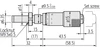 Mitutoyo Micrometer Head, Carbide-Tipped, 0-15mm - 149-822