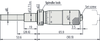 Mitutoyo Micrometer Head, Heavy Duty, 0-1" - 151-241