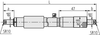Mitutoyo Tubular Inside Micrometer, 350-375mm - 133-155
