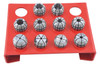 Precise Pro-Series 10 Piece 1/32"-3/8" ER-16 Spring Collet Set With Rack - 3901-5360