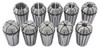 Precise Pro-Series 10 Piece 1/32"-3/8" ER-16 Spring Collet Set With Rack - 3901-5360