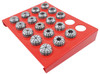 Precise Pro-Series 18 Piece 3-20mm ER-32 Spring Collet Set With Rack - 3901-5378