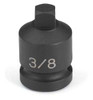 Grey Pneumatic 1/2" Drive x 3/8" Square Male Pipe Plug Socket - GY2012PP