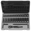 Grey Pneumatic 1/4" Drive 12 Point 31 Piece Metric Std & Deep Duo Skt Set - GY89231MRD
