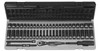 Grey Pneumatic 1/4" Drive 12 Point 53 Piece Fract. & Metric Duo Socket Set - GY89253CRD