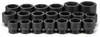 Grey Pneumatic 20 Pc. 1" Dr. 6 Pt. Metric Standard Set - GY9020M