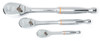 GEARWRENCH 3 Pc 1/4" 3/8" & 1/2" 90T Tooth Full Polish Ratchet Set - KD81206T
