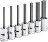 GEARWRENCH 7 Piece 3/8" Drive Mid Length SAE Hex Bit Socket Set - KD82529