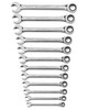 GEARWRENCH 12 Piece Ratcheting Open End Wrench Set Metric - KD85597