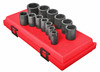 Sunex 13 Piece 1/2" Drive 6 Point Standard SAE Impact Socket Set - SU2650