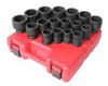 Sunex 3/4 Drive 17 Piece Metric Standard Impact Socket Set - SU4684