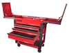 Sunex 3 Drawer Slide Top Utility Cart w/ Power - Red - SU8035XT