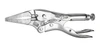 IRWIN Vise Grip Long Nose 4"/100mm Locking Plier - VG4LN