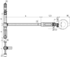 Mitutoyo Bore Gage with Micrometer Head, w/o Indicator, 6-10" - 511-835