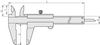 Mitutoyo Vernier Caliper Series 530, 0-200mm/0-8" - 530-114