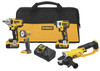 DeWALT 20V MAX 4 Piece Combo Kit 1/2" Impact Imp. Hex Driver - DWDCK498P2