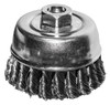 Century Drill & Tool 3" Knotted Wire Cup Brush M10 x 1.25M Arbor - CY76023