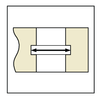 Mitutoyo Vernier Point Jaw Caliper, 20-150mm - 536-146