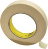 3M 1" Wide x 180 ft. Long x 6.3 mil Tan Paper Masking Tape Rubber Adhesive, 27 Lb/In Tensile Strength, Series 232 7000001265 - 00322131