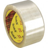 3M 2" x 55 Yd Clear Rubber Adhesive Sealing Tape Polypropylene Film Backing, 2.2 mil Thick, 52 Lb Tensile Strength, Series 372 7000042511 - 65363780