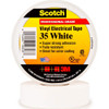 3M 1/2" x 20 ft. x 7 mil White Vinyl Electrical Tape Rubber Adhesive, 32 to 220°F, 1,250 V/mil, Series 35 7000058436 - 54041504