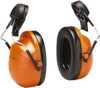 3M Hard Hat Cap Mounted Orange Foam Cushion Earmuffs 28 NRR Rating 7000141054 - 37652203