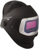 3M 4-1/4" Window Width x 2-3/32" Window Height, 5, 8 to 13 Shade Auto-Darkening Lens, Front Lift Welding Helmet Black/Gray PPA Clear/Green Lens 7010316459 - 40765224