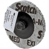 3M 3" Silicon Carbide Quick Change Disc Type S Attachment, Fine Grade, Gray, Non-Woven, 15,100 RPM, Roloc TS Compatible 7010328762 - 74667544