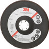 3M 7" 80 Grit 7/8" Center Hole Type 27 Ceramic Flap Disc Medium Grade, Coated, Arbor Attachment, Cloth Backing, 8,600 RPM 7010359904 - 05072731
