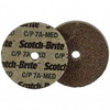 3M 1-1/2" Diam, 1/8" Face Width, 3/16" Center Hole, Medium Grade, Aluminum Oxide Deburring Wheel Unitized, Hard Density 7 Grade, 30,100 RPM 7010366025 - 01482272
