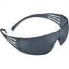 3M Gray Lenses, Frameless Safety Glasses Scratch Resistant, Gray Frame, Size Universal, Wrap Around 7010386490 - 31625759