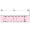3M 22 to 18 AWG Compatible, Nylon Fully Insulated, Crimp-On Butt Splice Terminal 2 Wire Entries, Red 7010397396 - 88013644