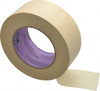 3M 2" Wide x 180 ft. Long x 5.5 mil Tan Paper Masking Tape Rubber Adhesive, 23 Lb/In Tensile Strength, Series 2040 7100009459 - 06886964
