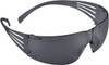 3M Gray Lenses, Framed Safety Glasses Anti-Fog, Scratch Resistant, Gray Frame, Size Universal, Wrap Around 7100022210 - 53688461
