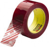 3M 3" x 110 Yd Clear & Red Rubber Adhesive Sealing Tape Polypropylene Film Backing, 1.9 mil Thick, 44 Lb Tensile Strength, Series 3779 7100023368 - 77630838