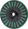 3M 4-1/2" 50 Grit Ceramic Straight Disc Brush Coarse Grade, Threaded Hole Connector, 3/4" Trim Length, 5/8-11 Threaded Arbor Hole 7100138173 - 62518600